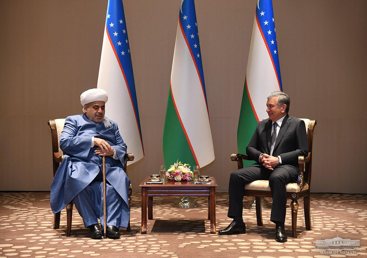 Президент Узбекистана принял председателя Управления мусульман Кавказа