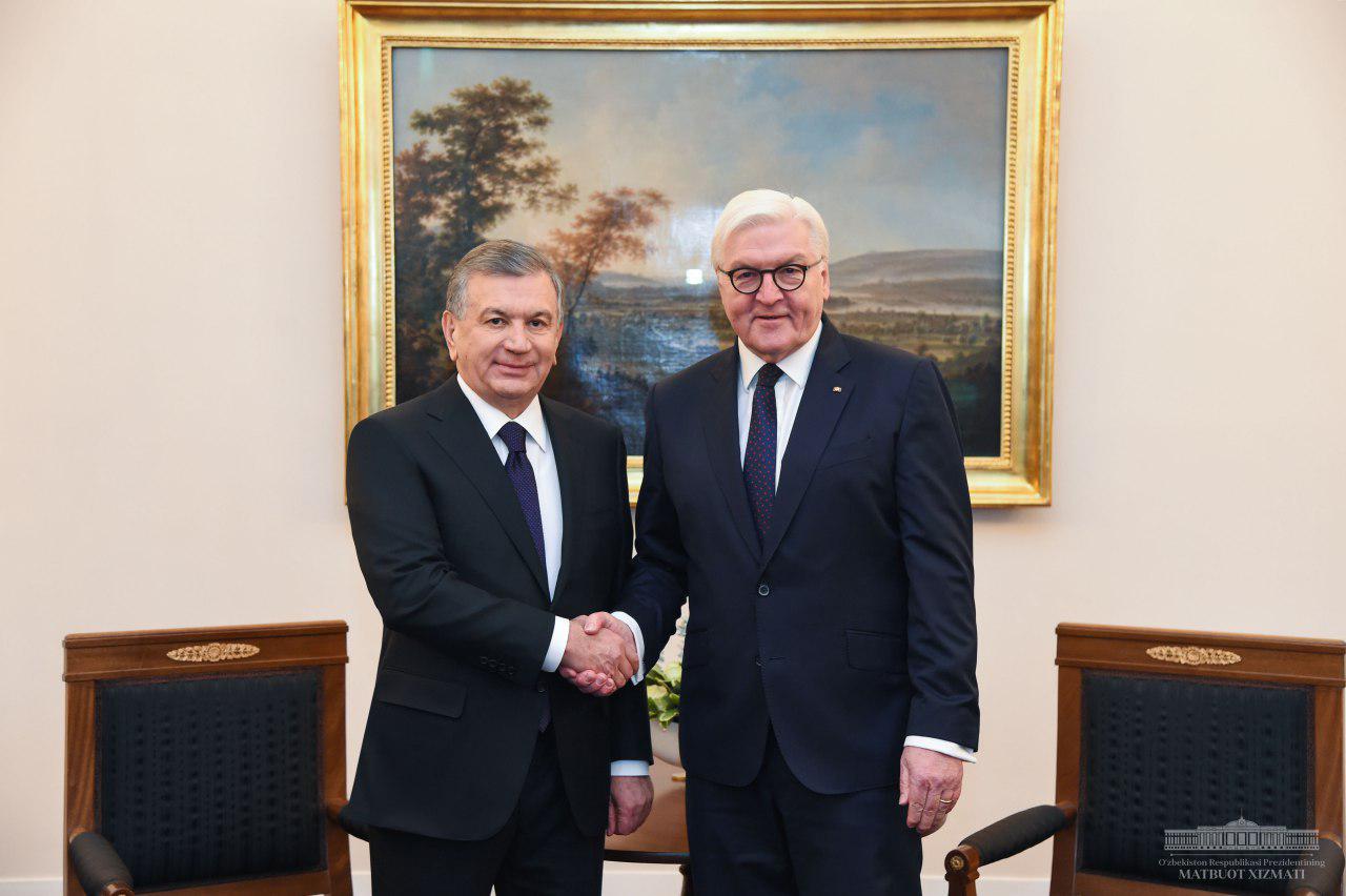 Начались переговоры Президентов Узбекистана и Германии 