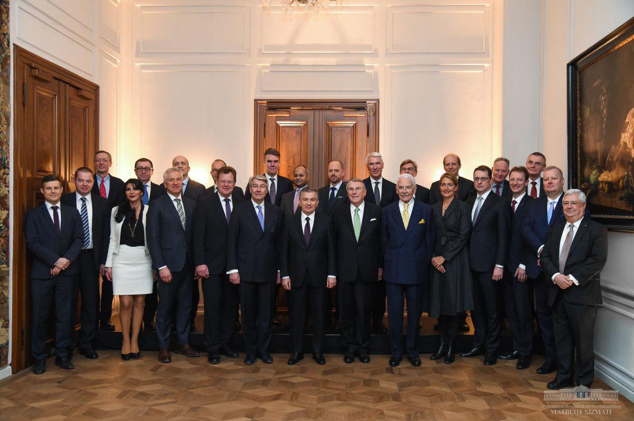 Шавкат Мирзиёев встретился с представителями деловых кругов Германии